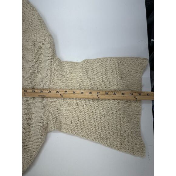 Eileen Fisher Womens Sweater Medium Tan Pullover Crowl Neck Merino Wool Camel - Picture 10 of 11